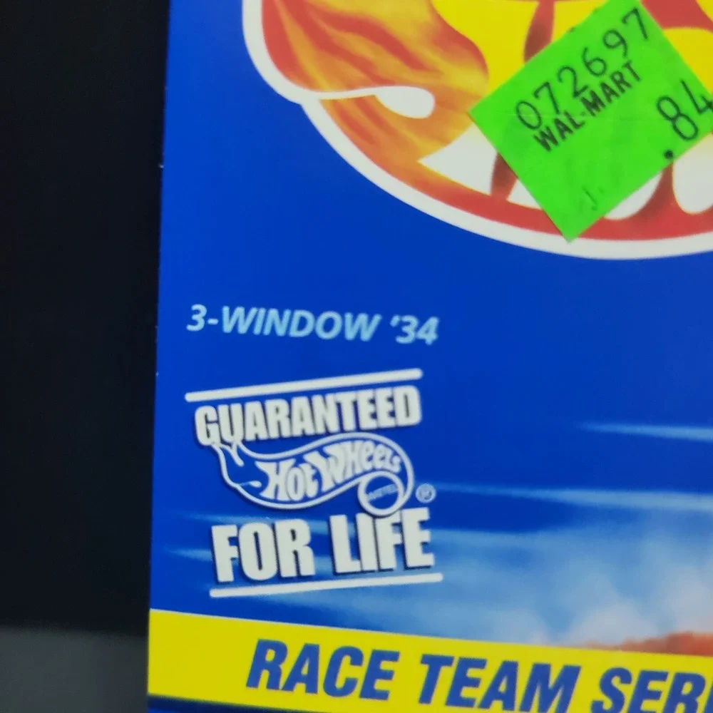 1997 Hot Wheels Race Team Series III Blue 3-Window '34 Ford